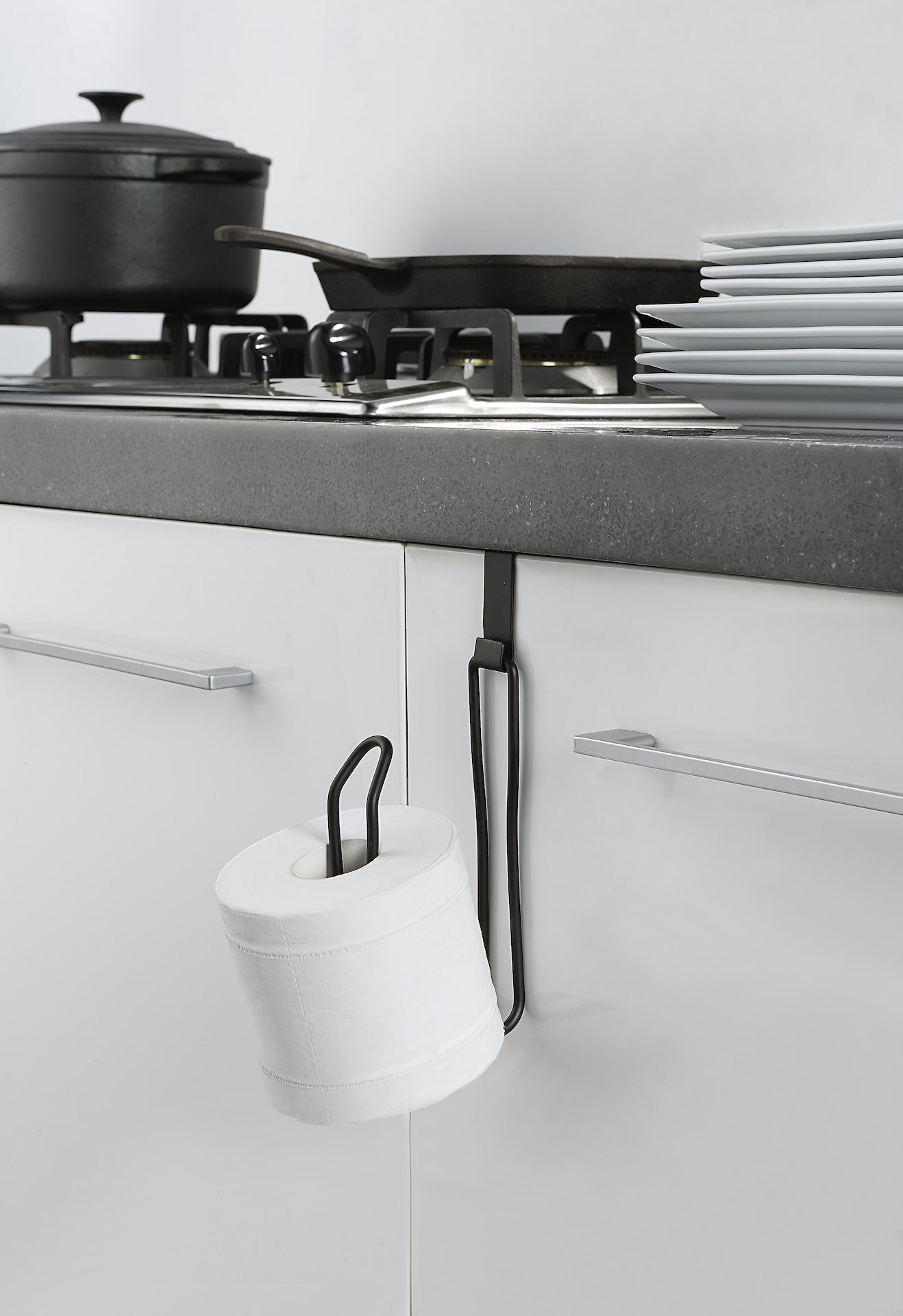 Over The Tank Toilet Tissue Paper Roll Holder Dispenser and Reserve for Bathroom Storage and Organization