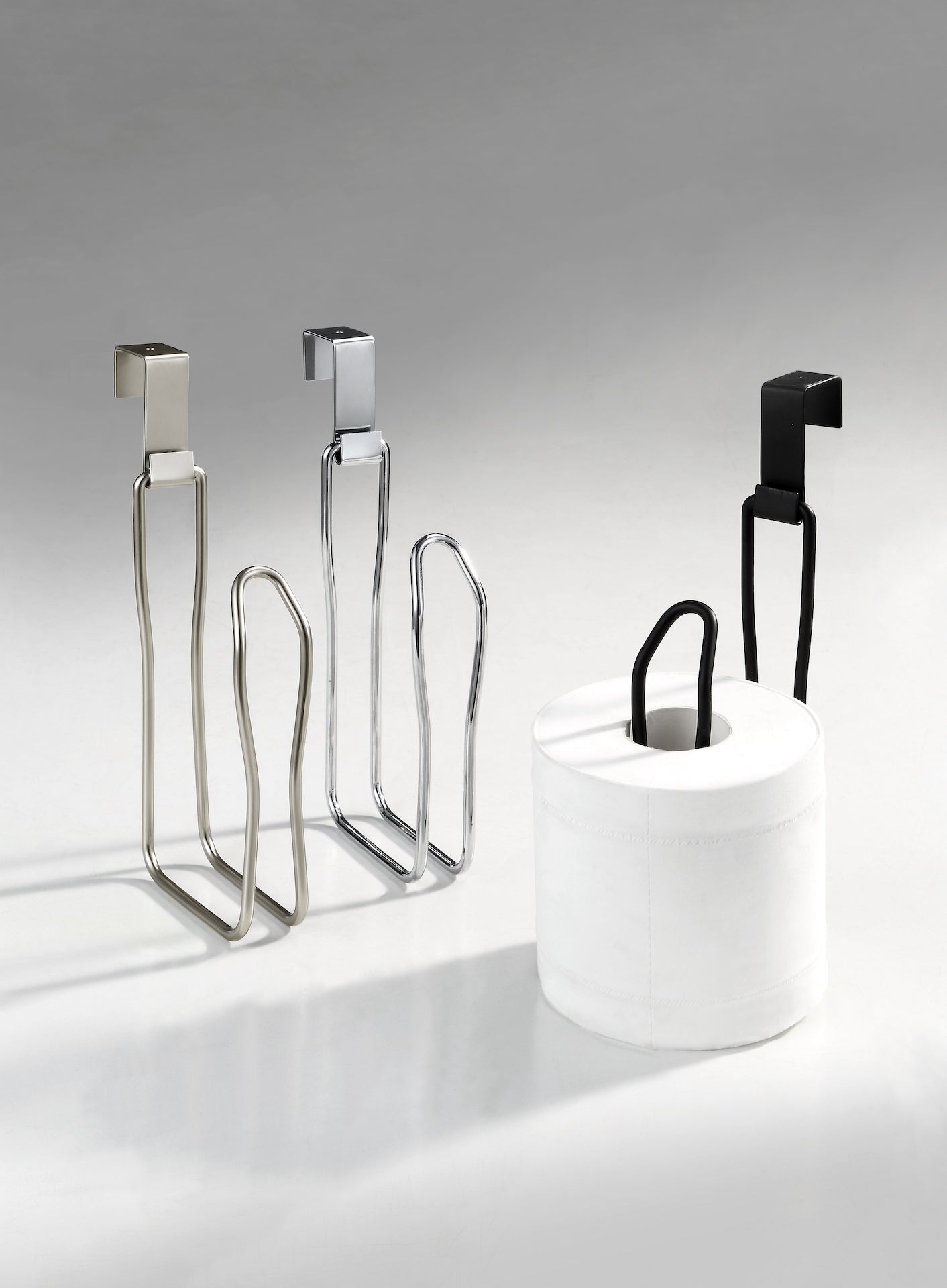 Over The Tank Toilet Tissue Paper Roll Holder Dispenser and Reserve for Bathroom Storage and Organization