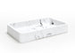 Jewelry Organizer Resin Tray, Bathroom Kitchen Dresser Vanity Tray Dish Ring Cosmetic Organizer for Candle Perfume Soap Shampoo Small Plant Home Decor