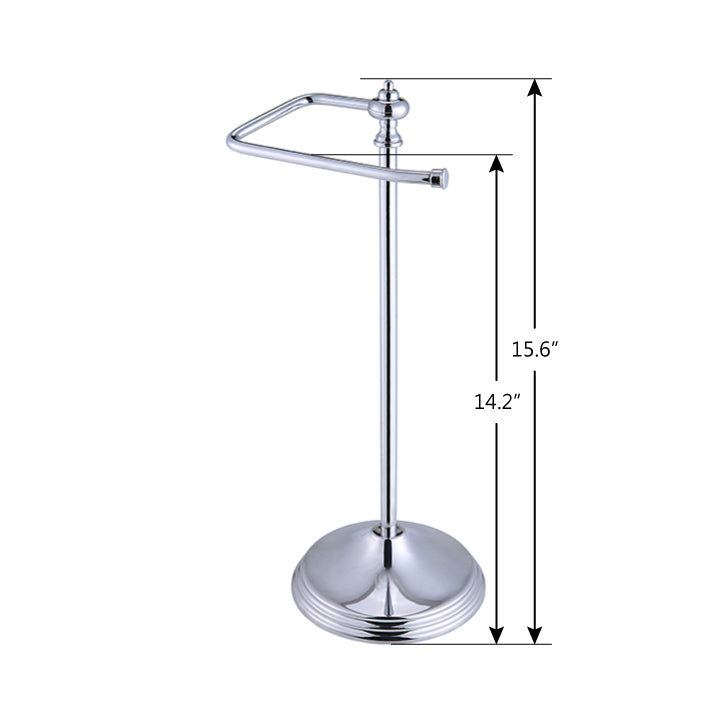 Heavy Weight Classic Decorative Metal Fingertip Towel Holder Stand; Hanging Bar is 14.2" Height.
