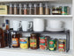 Expandable Kitchen Cabinet and Counter Shelf Organizer, Mat Black (Standard, Mat Black)