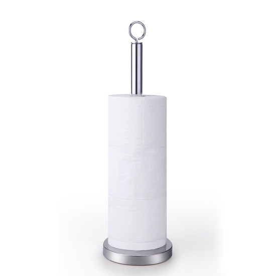 Elite Heavy Weighted Sturdy Spare Toilet Paper Roll Holder Storage Stand