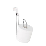 Over The Tank Toilet Tissue Paper Roll Holder Dispenser and Reserve for Bathroom Storage and Organization