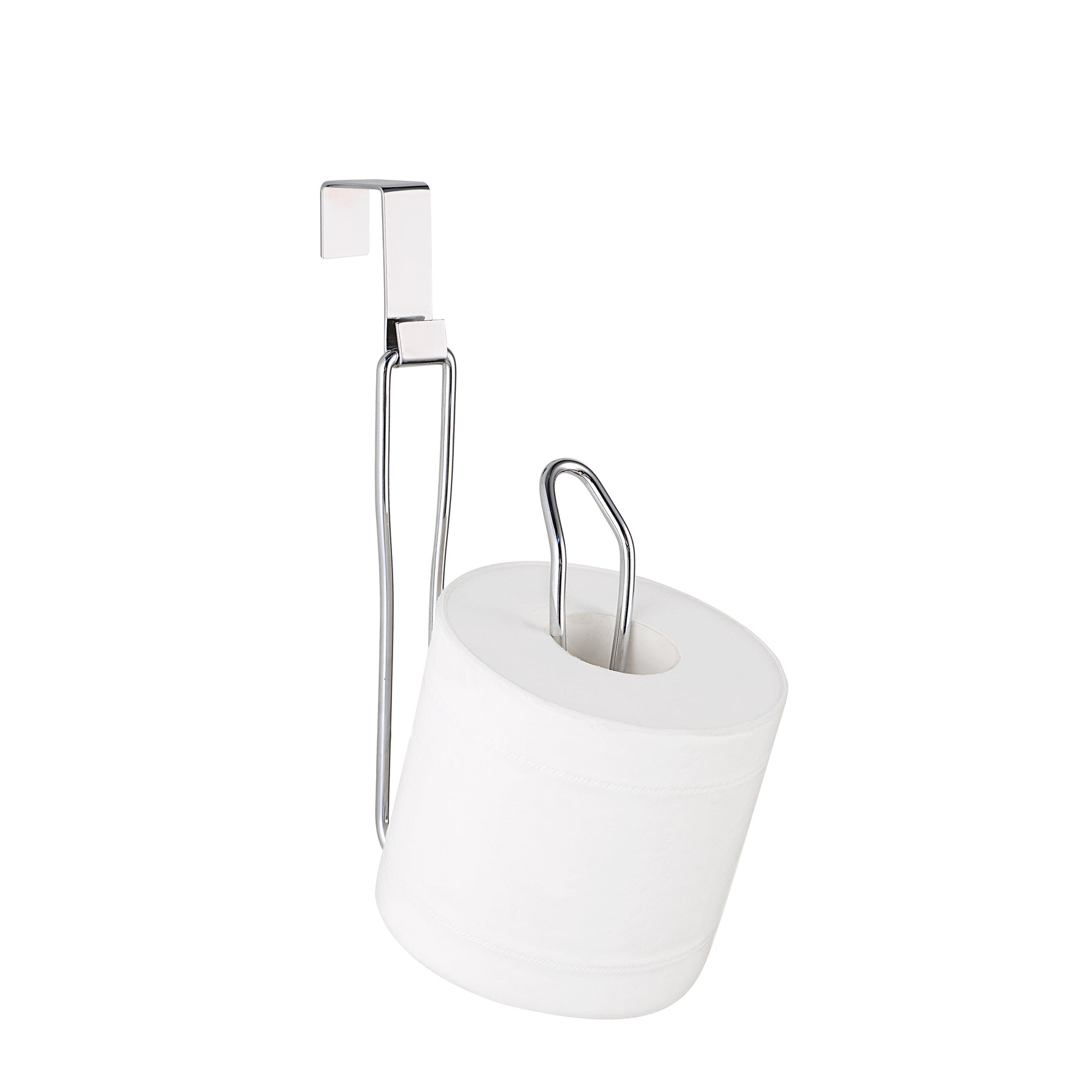Over The Tank Toilet Tissue Paper Roll Holder Dispenser and Reserve for Bathroom Storage and Organization