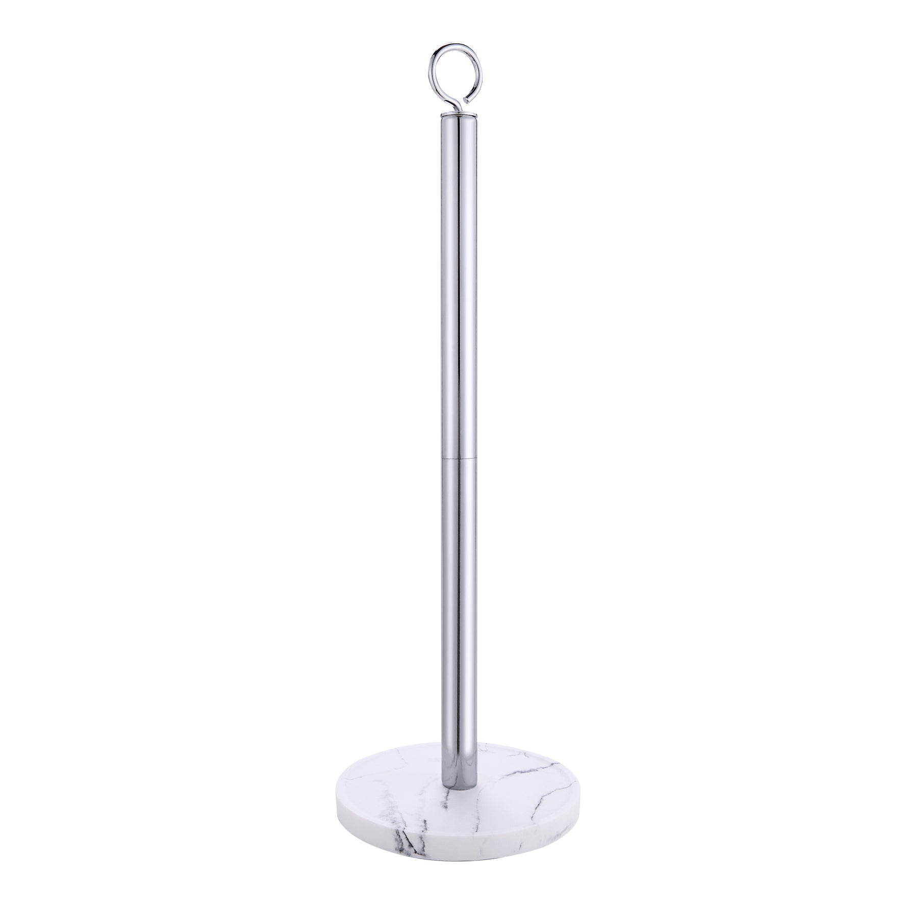 Elite Heavy Weighted Faux Marble Sturdy Spare Toilet Paper Roll Holder Storage Stand