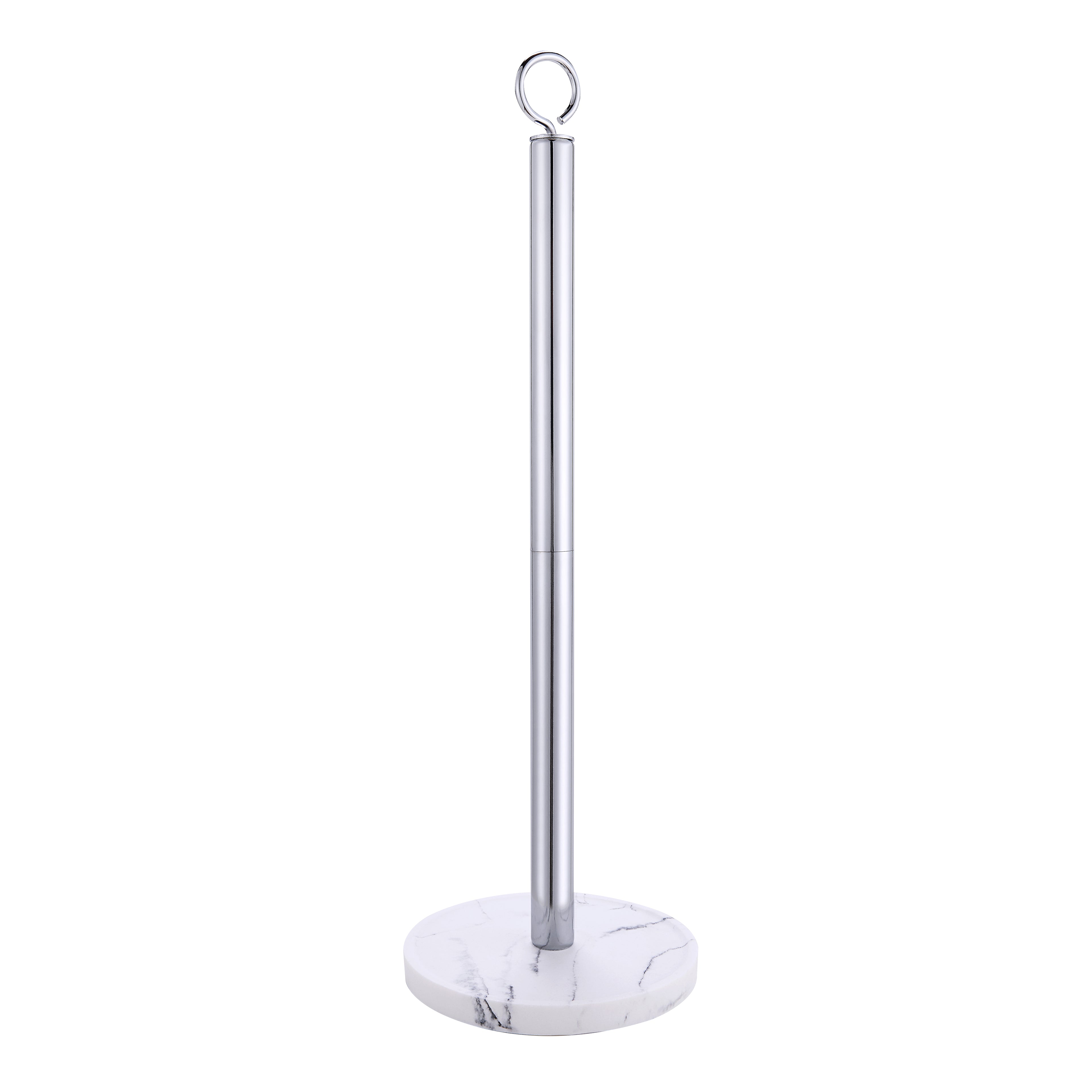 Elite Heavy Weighted Faux Marble Sturdy Spare Toilet Paper Roll Holder Storage Stand