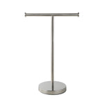 Elite Heavy Weight Countertop Hand Towel Rack and Accessories Jewelry Stand (Satin Nickel, Stainless Steel Base)