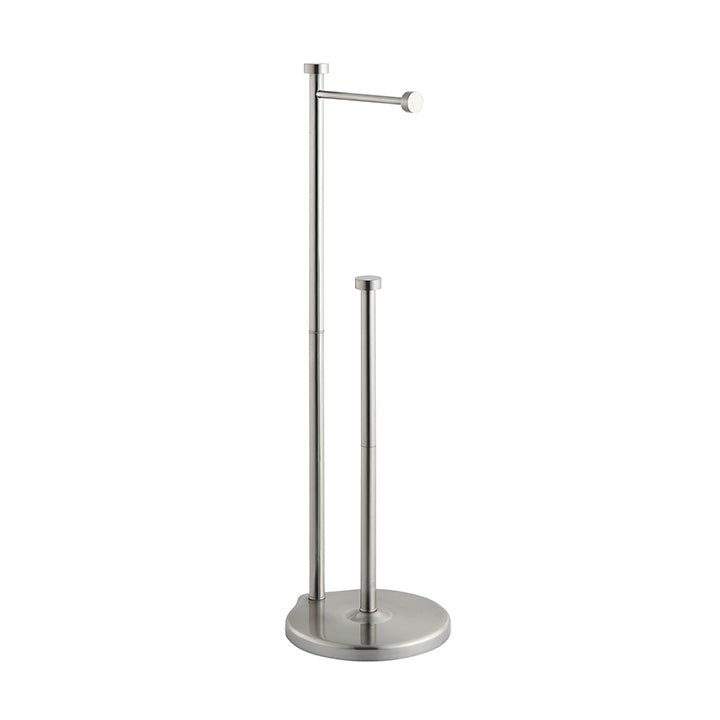 Free Standing Bathroom Toilet Paper Holder Stand with Reserve, Reserve Area has Enough Space for Jumbo Roll