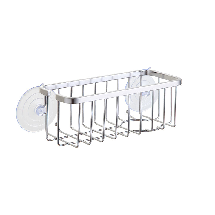 NeverRust Deluxe Kitchen Sink Suction Holder for Sponges, Scrubbers, Soap, Kitchen, Bathroom, 304 Stainless Steel