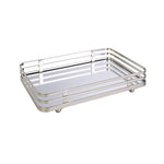 Classic Decorative Vanity Perfume Dresser Jewelry Organizer Makeup Mirror Tray